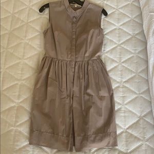 Taupe button up dress